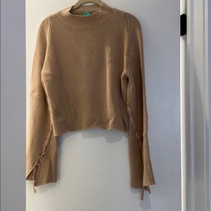 Topshop cropped turtleneck sweater